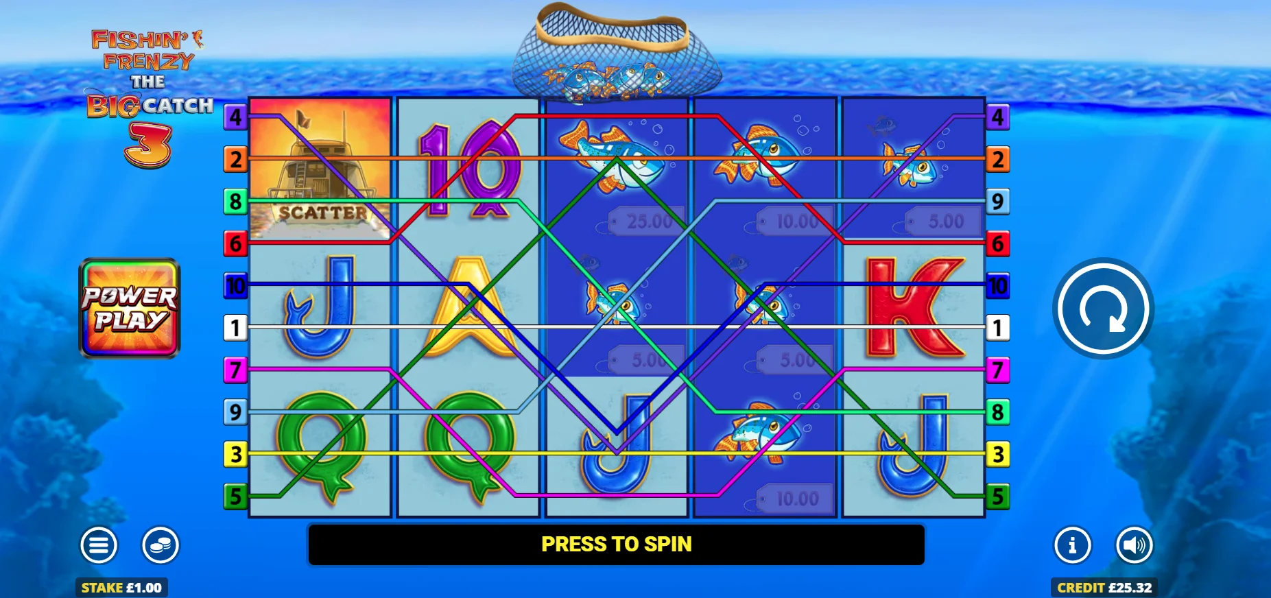 Fishin' Frenzy The Big Catch 3 Rapid Fire Preview
